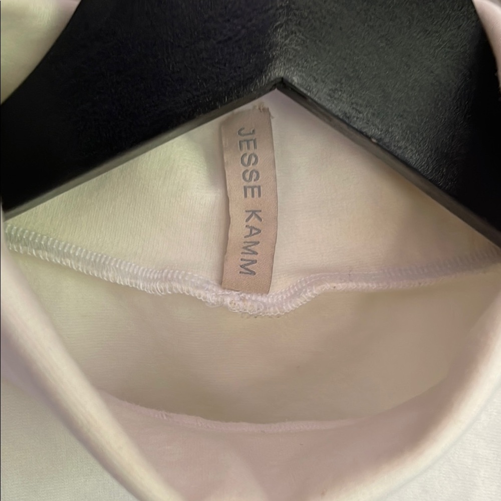 Jesse Kamm Cream Sleeveless Crop Tank Top - Picture 10 of 11